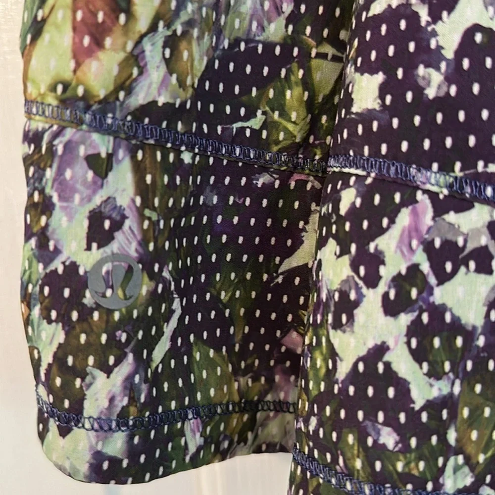 Women’s Lululemon Pace Rival Skort II Black and Multicolor Size 8